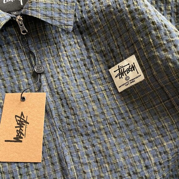 Stussy Navy Shirt Jacket - Picture 4 of 9